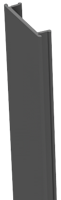 GroJa Stecksystem Alu-Abdeckleiste, 190 cm für 7x7er u. 9x9er Pfosten