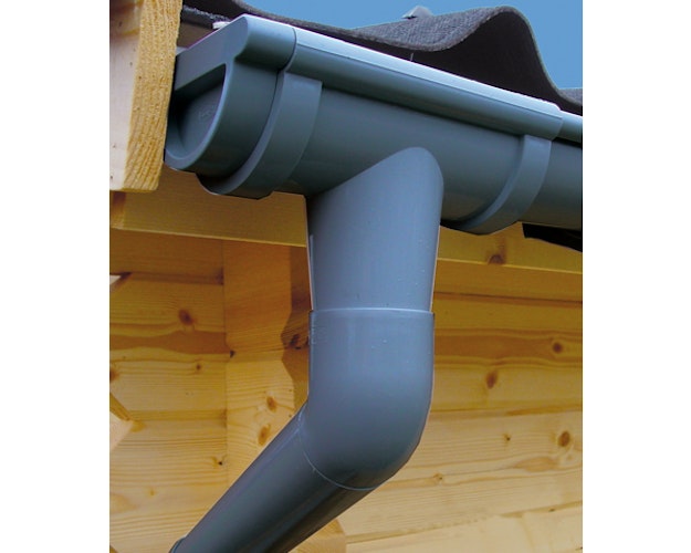 Kunststoff Dachrinnenset 441B für Walmdächer