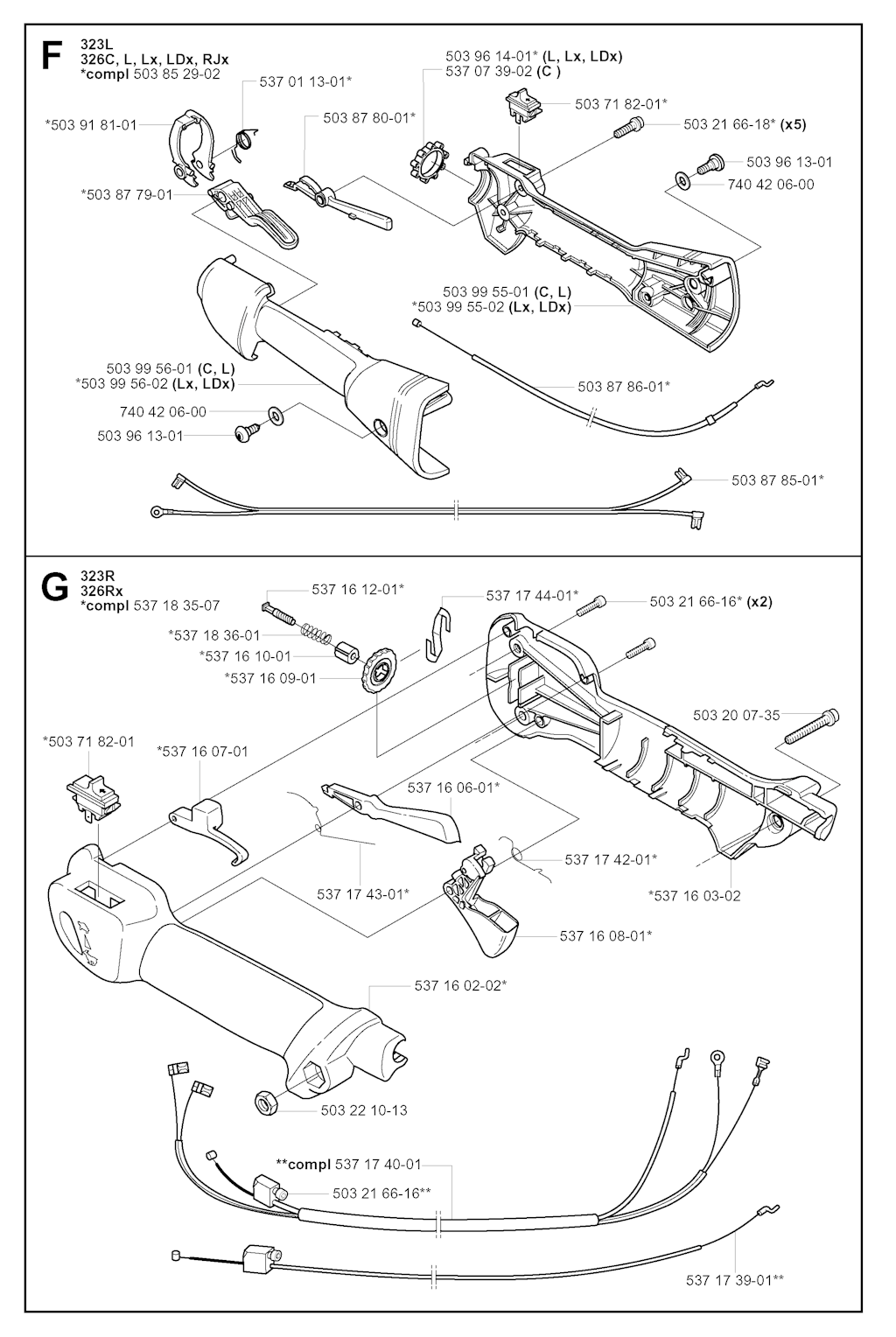 Explosionszeichnung Ersatzteile