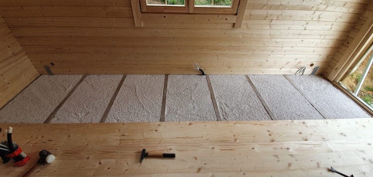Fußboden Dämmungspaket für Gartenhäuser/Saunahäuser von 3-6 m² Innenfläche