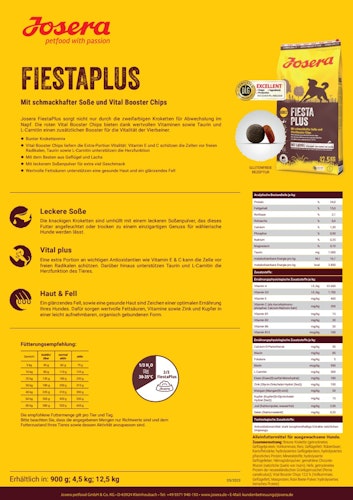 Josera FiestaPlus Hundetrockenfutter