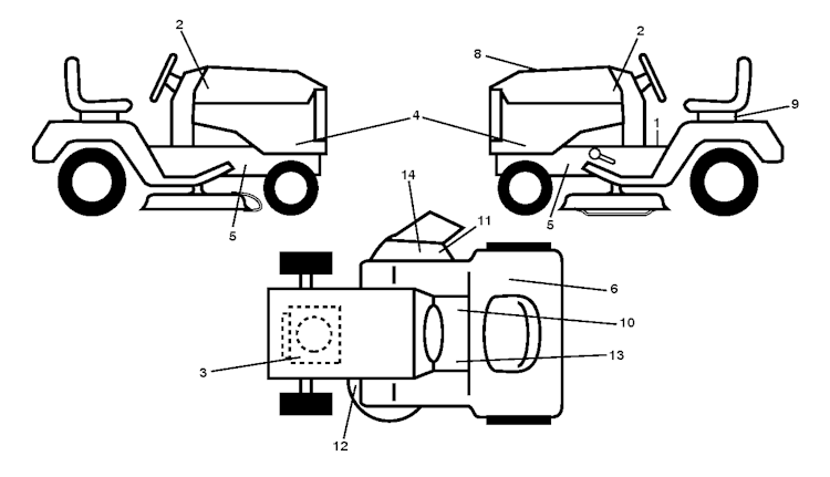 Husqvarna Gartentraktoren 96041003010 LTH152