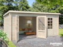 Vorschaubild Palmako Gartenhaus Ella 13,1 m² Zweiraumhaus - 28 mm