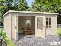 Palmako Gartenhaus Ella 13,1 m² Zweiraumhaus - 28 mm