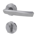 Vorschaubild Griffwerk Türgriff JETTE CRYSTAL K3 Schraubrosette-Edelstahl matt