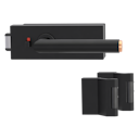 Vorschaubild Griffwerk PURISTO S -Graphitschwarz Ganzglastürbeschlagset -3-teiliger Bandsatz -mit Griff LUCIA SELECT -GSC/CU -smart2lock