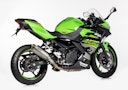 Vorschaubild Shark Performance SLIP-ON Titan silber SRC 4 für KAWASAKI Ninja 400,Z400 EURO5  