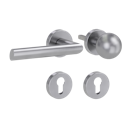 Vorschaubild Griffwerk Wechselgarnitur OVIDA K3 Edelstahl matt - Klipptechnik