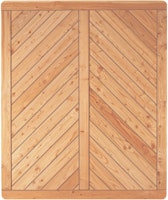 T&J SKAGEN Sichtschutzzaun Lärche 1500 x 1800 mm