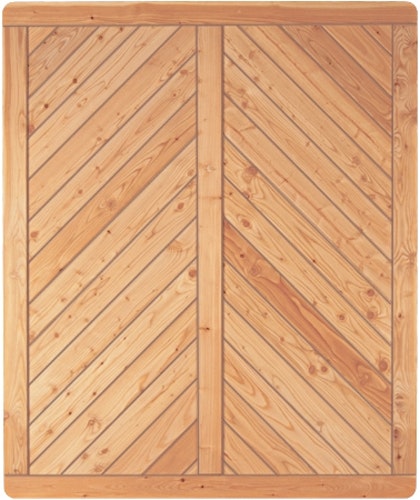 T&J SKAGEN Sichtschutzzaun Lärche 1500 x 1800 mm