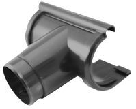 Rinnenstutzen DN60 zum Stecken, Typ 250 braunZubehörbild