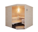Vorschaubild Infraworld Sauna Solido Complete 209 Ecke - 40 mm Massivholzsauna inkl. 5-teiligem gratis Zubehörset