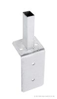dz Winkel-Fußplatte Universal kurz