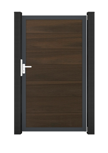 GroJa Solid Grande Tor 1-flügelig Sondermaß mit Anthrazitrahmen