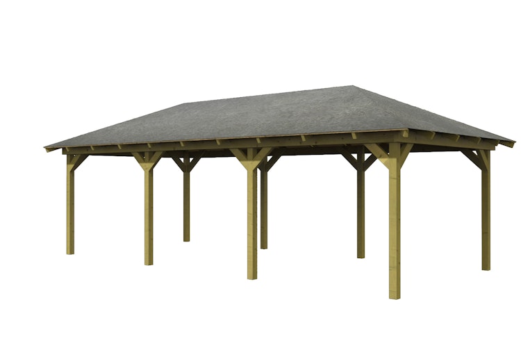 Karibu 4-Eck Pavillon Perida 2 kesseldruckimprägniert