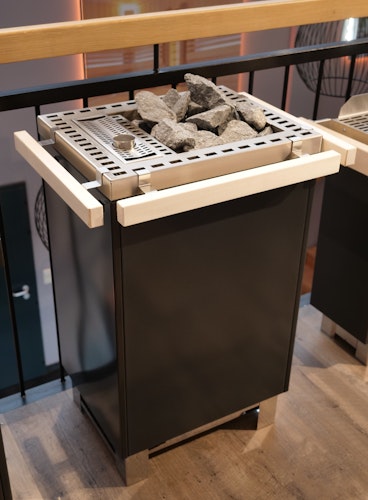 Infraworld Reling für Saunaofen Eterno Combi (3-seitig, in Espe mit Halterung)