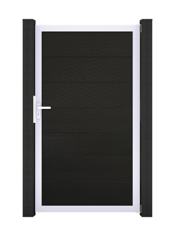 GroJa Solid Grande Tor 1-flügelig Sondermaß mit Aluminiumrahmen