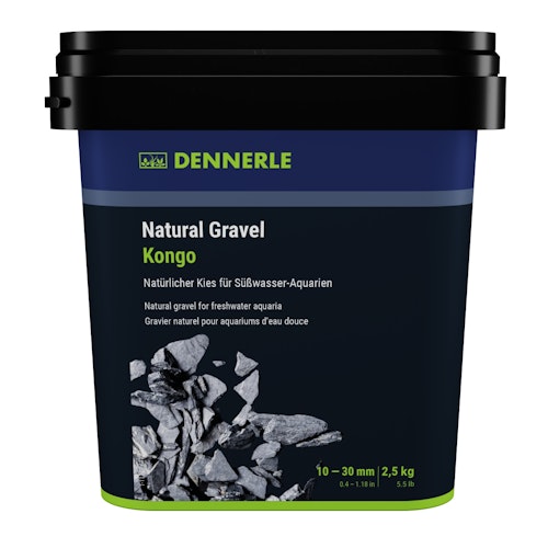 DENNERLE Natural Gravel Kongo 2,5 Kilogramm Aquarieneinrichtung