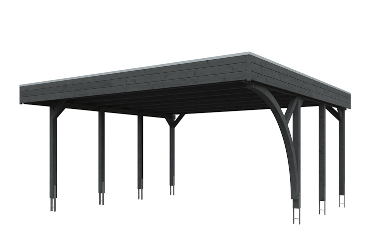 Skan Holz Carport Friesland 557x555 cm inkl. 1 Einfahrtsbogen Sparset 7