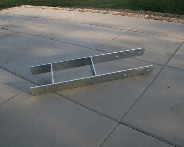 Karibu H-Pfostenanker für 12 x 12 cm Pfosten, 80 cm