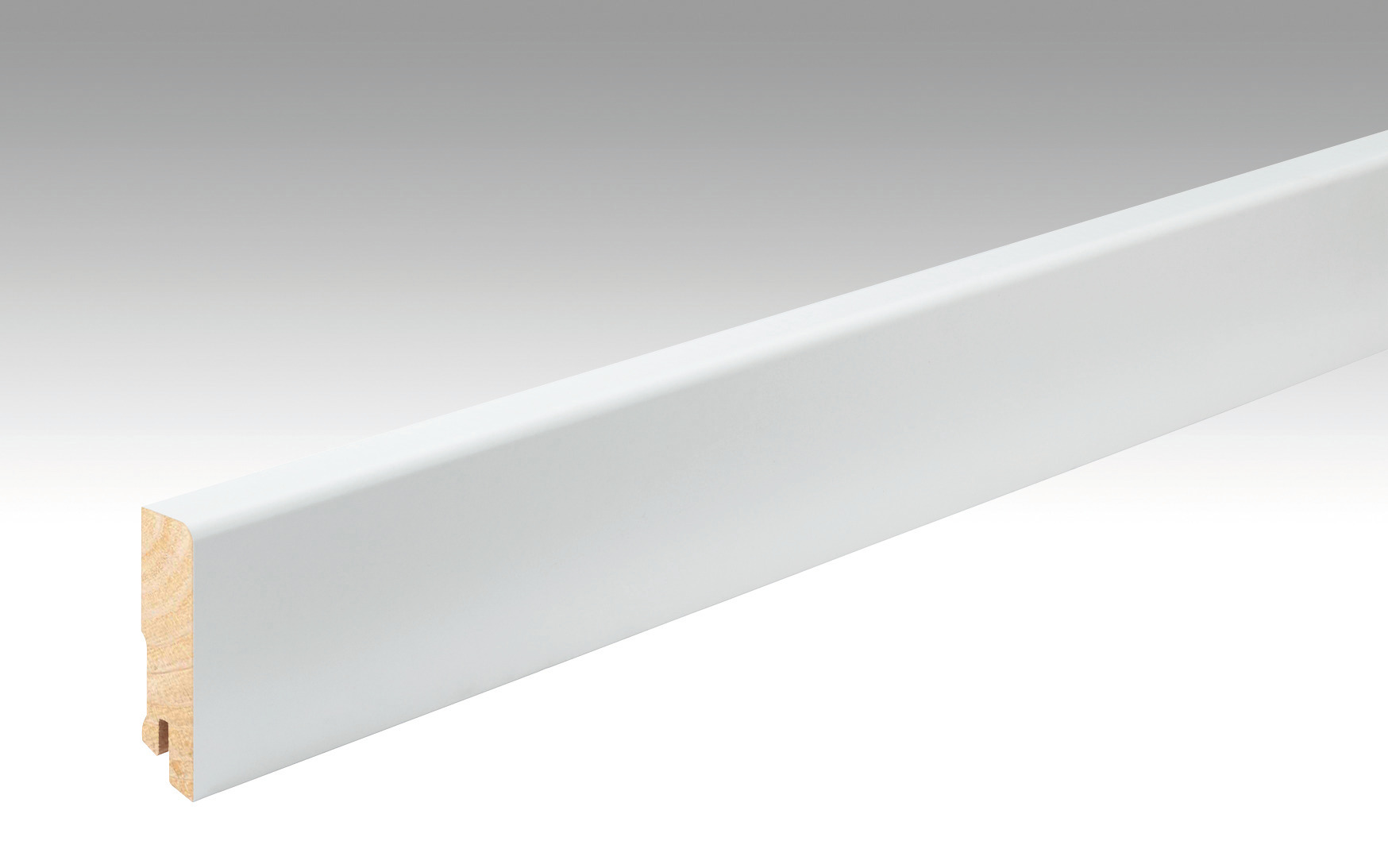 MEISTER Fussleiste Profil 15 F MK  Weiß DF (RAL 9016) 2266 - 2380 mm