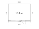 Vorschaubild Palmako Gartenhaus Rebekka 19,4 m² - 160 mm