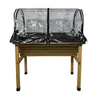 Noor WallHugger S 0,75 mit Rahmen & PVC Cover,  Holz Natur