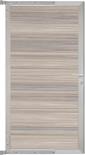 T&J TJÖRN Tor Komplettset 90 x 175 cm, Alu-Rahmen Silber