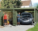 Vorschaubild Weka Carport 607 inkl. Geräteraum 1/2/3