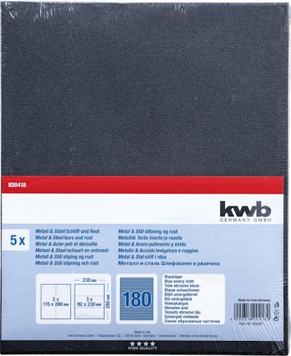 kwb 5 Schleifbogen Blauköper K180 820418