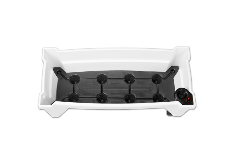 KHW Calypso Pflanzkasten auf Rollen mit Bewässerungssystem + modularem Spalier