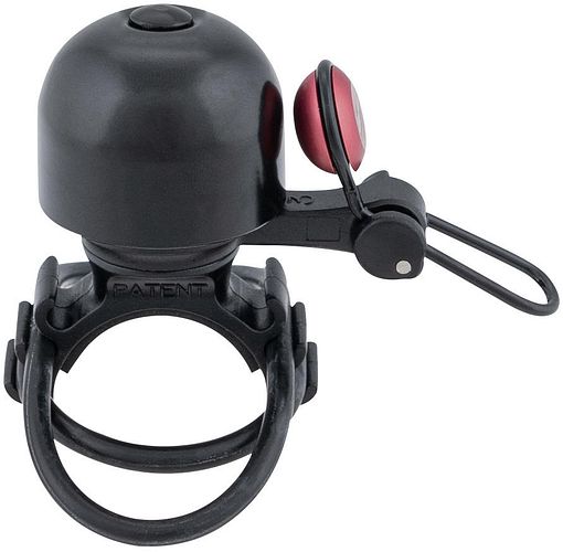 CONTEC Fahrrad-Klingel Diamond Bing schwarz rot