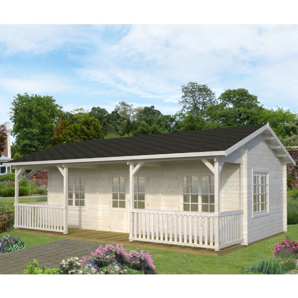 Palmako Ferienhaus Sandra 25,6 + 11,1 m² - 44 mm