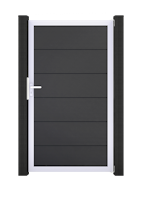 GroJa BasicLine Tor 1-flügelig Universal, Rahmen EV1 1000 x 1800 mm