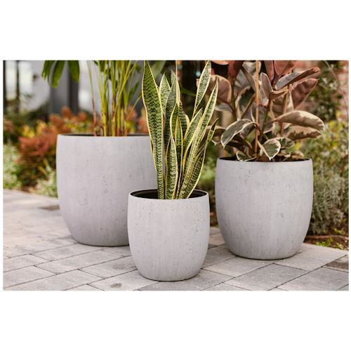 Klocke Design Blumentopf Betonoptik ⌀ 49 cm x H 48 cm