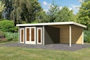 Vorschaubild Karibu Premium Gartenhaus Radeburg 3 - 40 mm (Homeoffice-Gartenhaus)