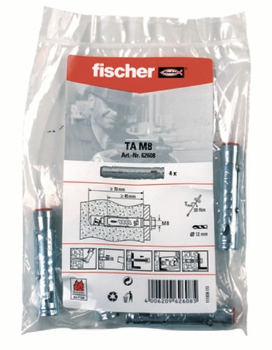 FISCHER Schwerlastanker TA M8 B (4 Stück)