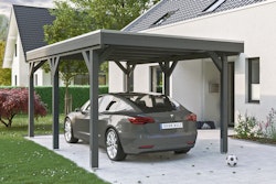 Skan Holz Grunewald - Flachdach Carport aus Leimholz Breite 321 cm