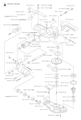 Husqvarna Heckenscheren/Stabheckenscheren 20054000001 326HE4x