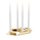 Vorschaubild höfats Kerzenhalter-Set SQUARE CANDLE gold 4 Stück