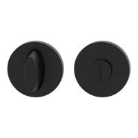 Griffwerk Rosettenpaar rund GK4 -Graphitschwarz Schraubtechnik -WC