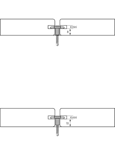 COBRA FASTENER Cobra HYBRID Clip 8-18 - 90 Clips inkl. Schrauben & Bit für WPC
