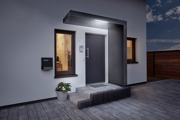 Gutta Rechteckvordach BS Plus 200 inkl. Seitenteil (neues Modell)