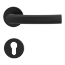 Vorschaubild Griffwerk VAYA 178 LORITA fast2fix Fast2Fix GK3 Rosetten rund Profilzylinder Graphitschwarz