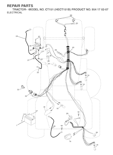 Husqvarna Gartentraktoren 954170207 CT151