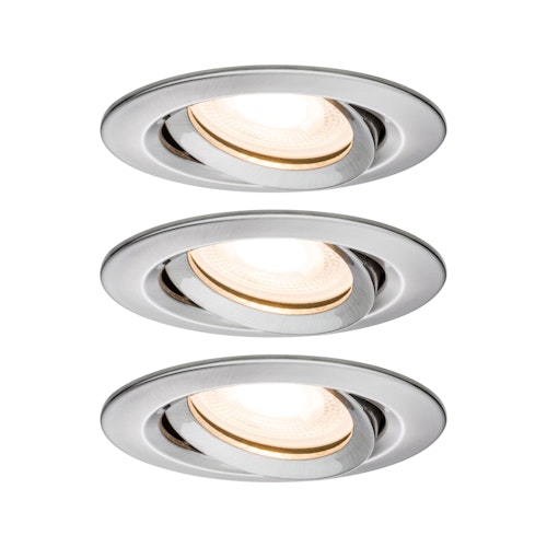Paulmann Einbauleuchte Premium Set Nova LED GU10 7W eisen/metall (3 St.)
