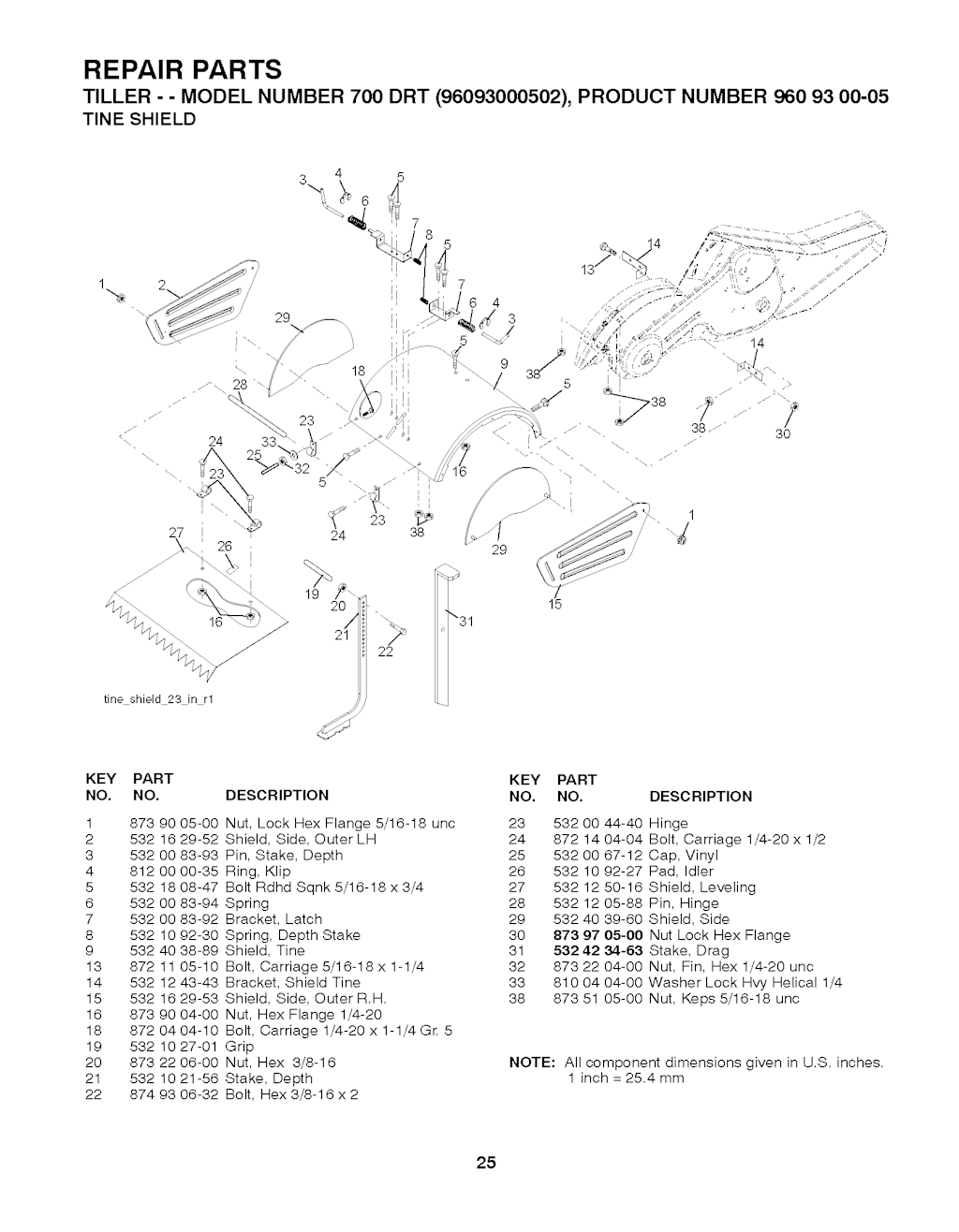 Explosionszeichnung Ersatzteile