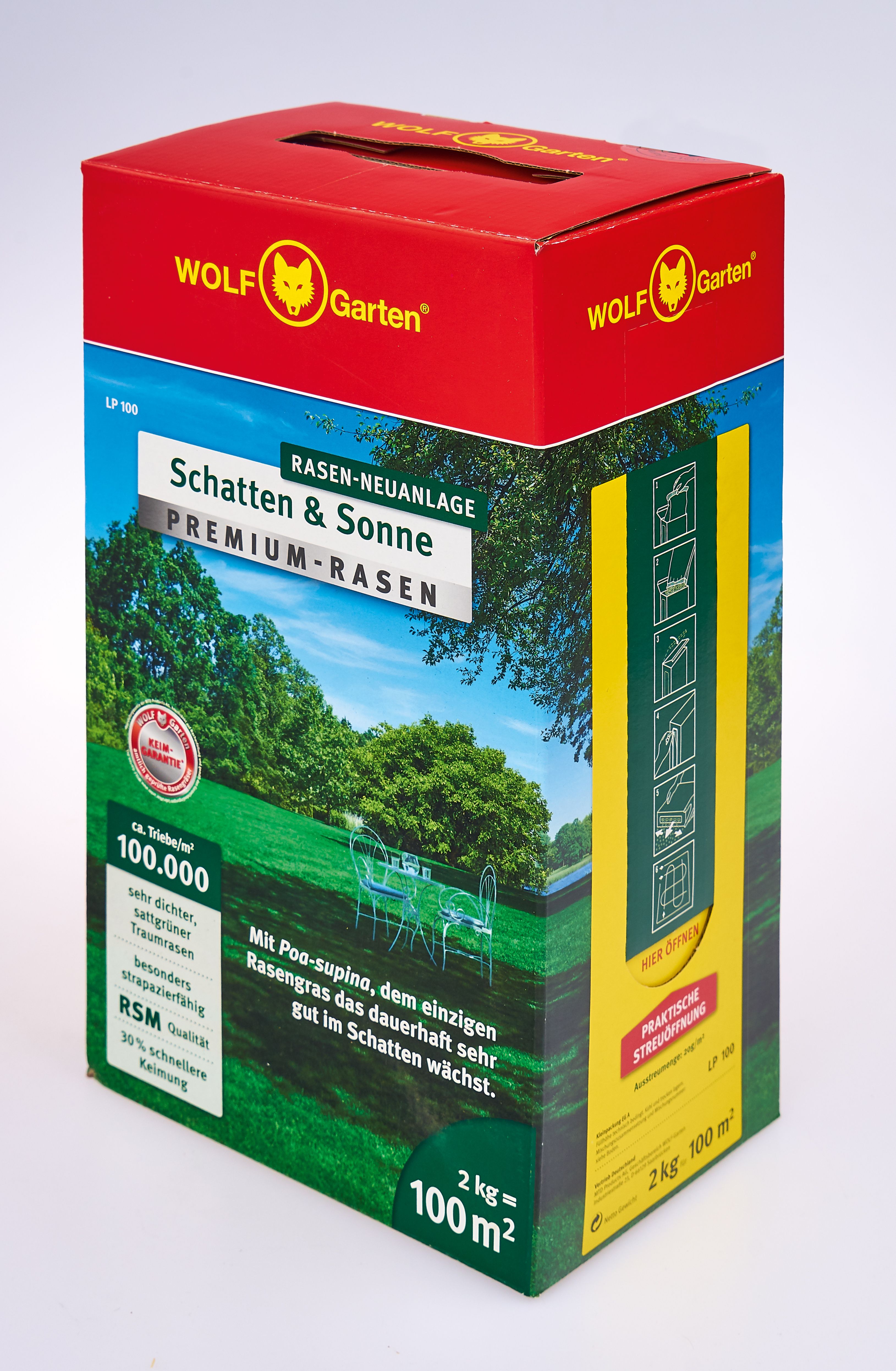 WOLF-Garten - Premium-Rasen »Schatten & Sonne« LP 100