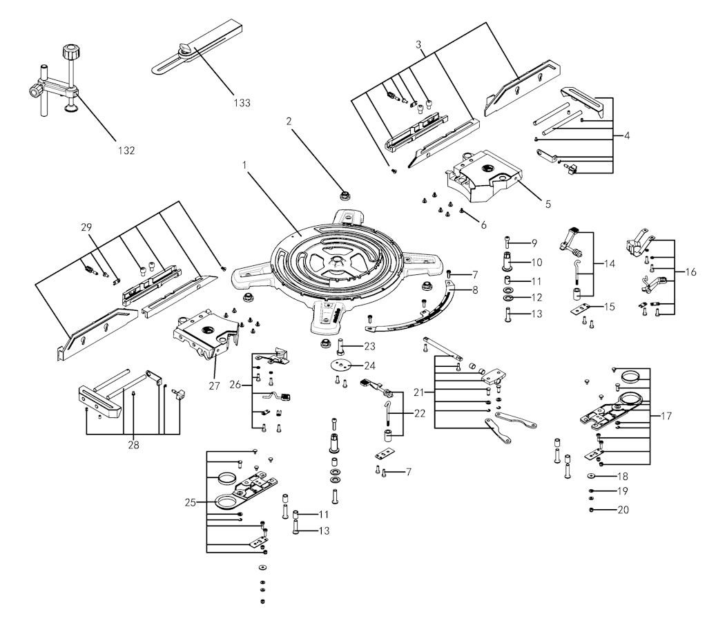 Explosionszeichnung Ersatzteile