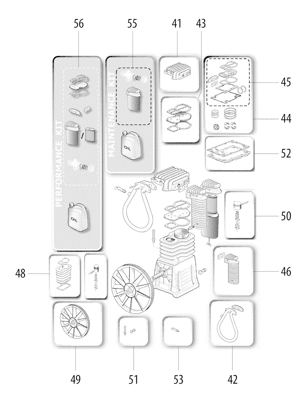 Explosionszeichnung Ersatzteile